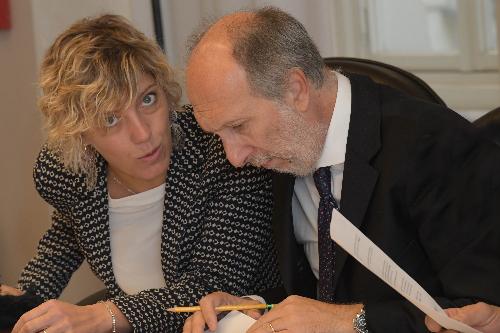 Il vicegovernatore FVG, Riccardo Riccardi, e l'assessore alle Finanze, Barbara Zilli
